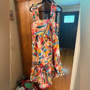 CROSBY by Mollie Burch Multicolor Ruffle-Strap Summer Dress